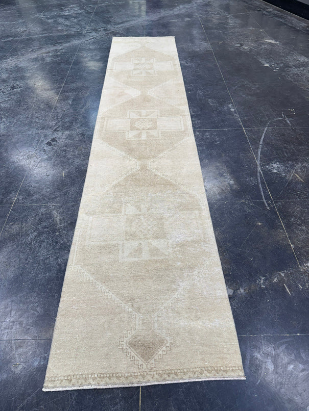 Turkish Vintage Runner Rug 3' x 14'8" #24630