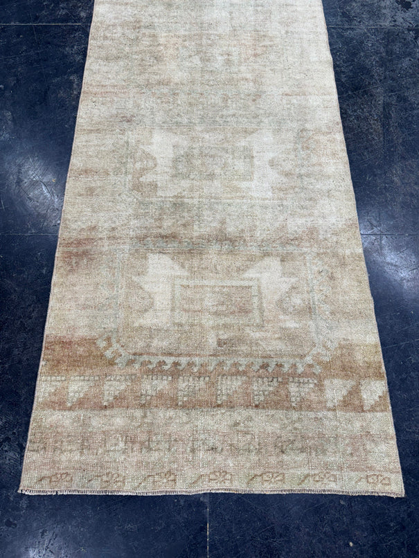 Turkish Vintage Runner Rug 3' x 9'6" #24629