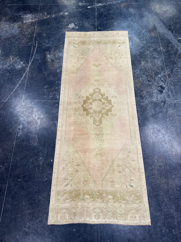 Turkish Vintage Runner Rug 3'1" x 8'1" #24628