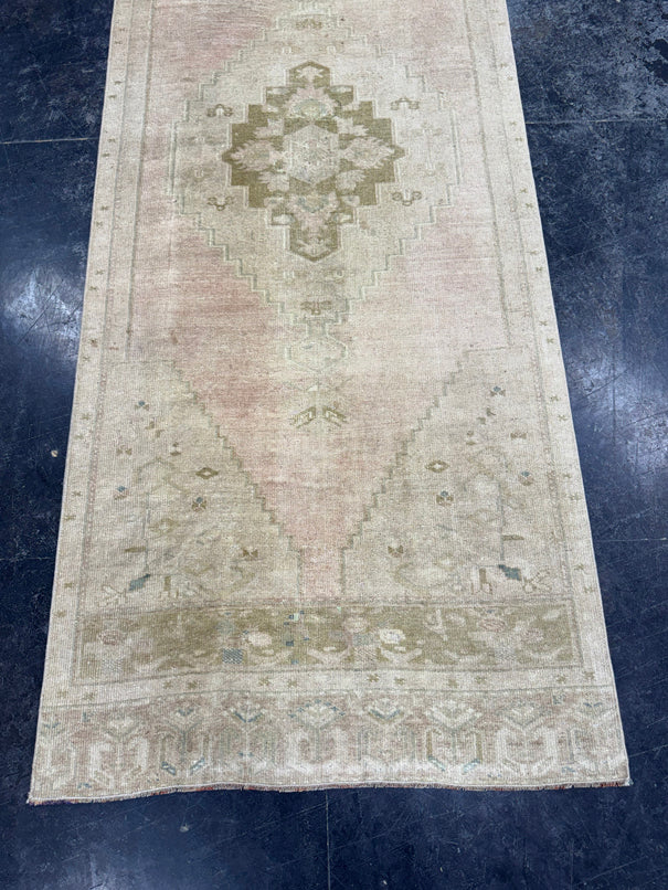 Turkish Vintage Runner Rug 3'1" x 8'1" #24628