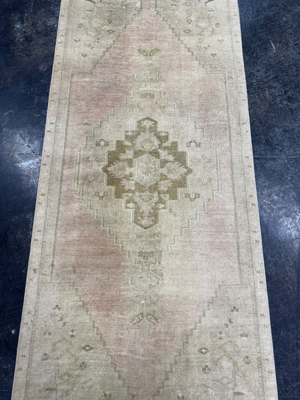 Turkish Vintage Runner Rug 3'1" x 8'1" #24628