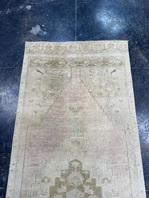 Turkish Vintage Runner Rug 3'1" x 8'1" #24628