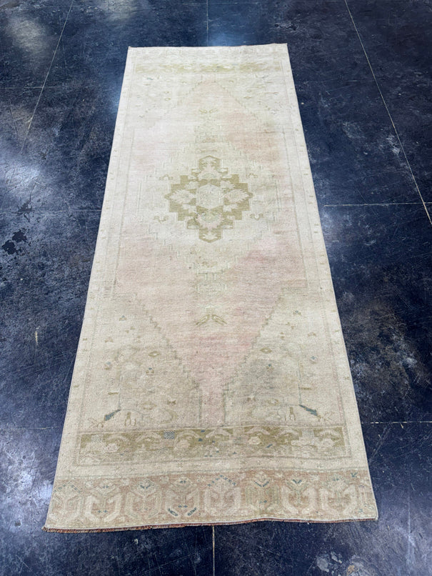 Turkish Vintage Runner Rug 3'1" x 8'1" #24628
