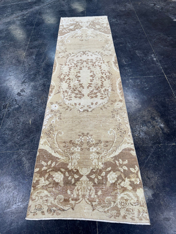 Turkish Vintage Runner Rug 2'10" x 10'5" #24627