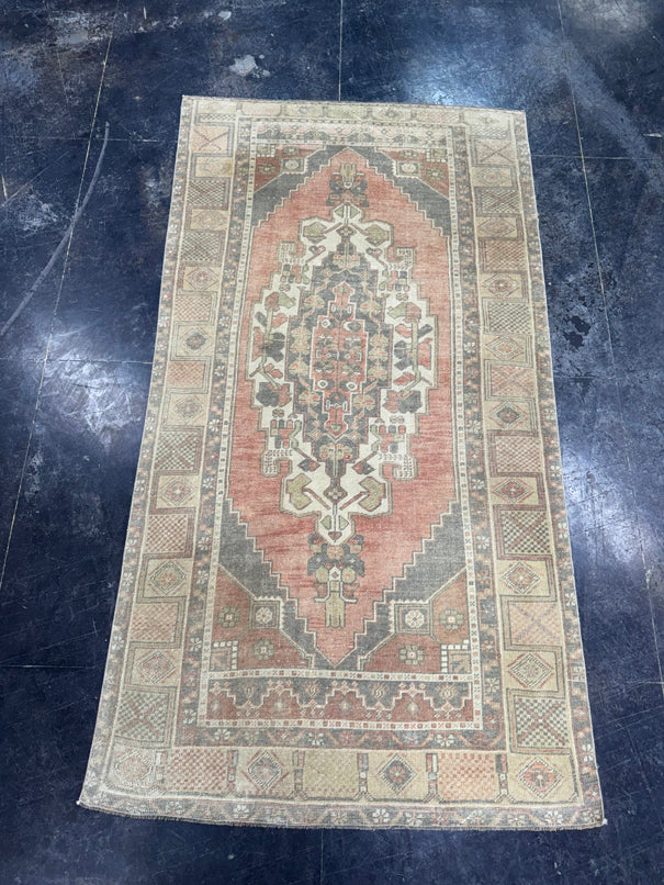 Turkish Vintage Rug 4'2" x 7'11" #24622
