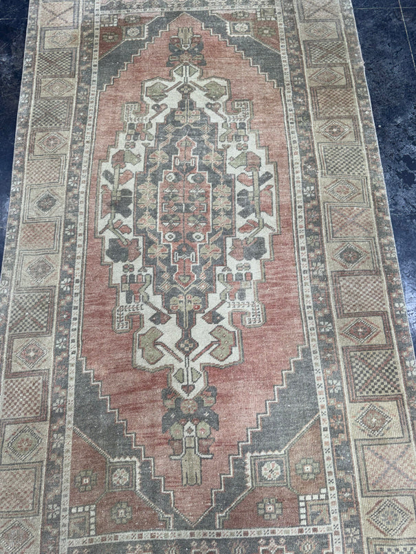 Turkish Vintage Rug 4'2" x 7'11" #24622