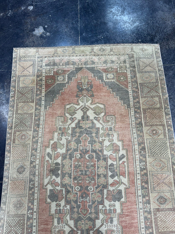Turkish Vintage Rug 4'2" x 7'11" #24622