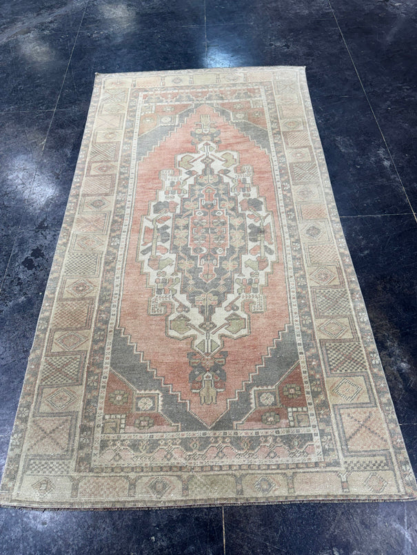 Turkish Vintage Rug 4'2" x 7'11" #24622