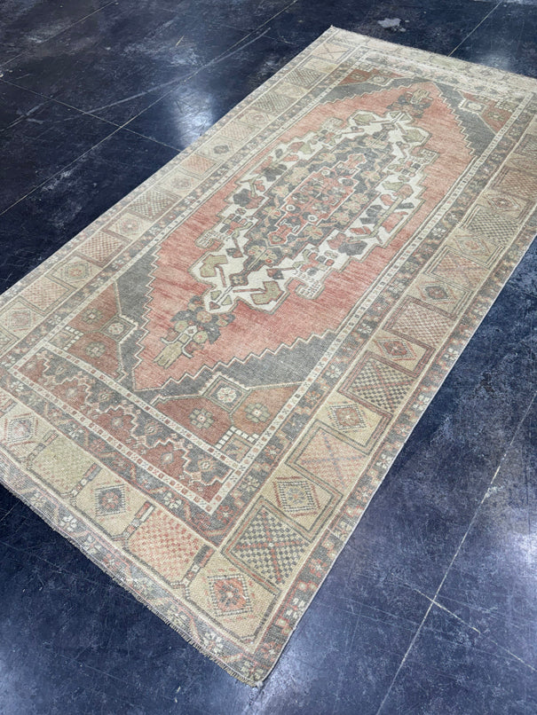 Turkish Vintage Rug 4'2" x 7'11" #24622