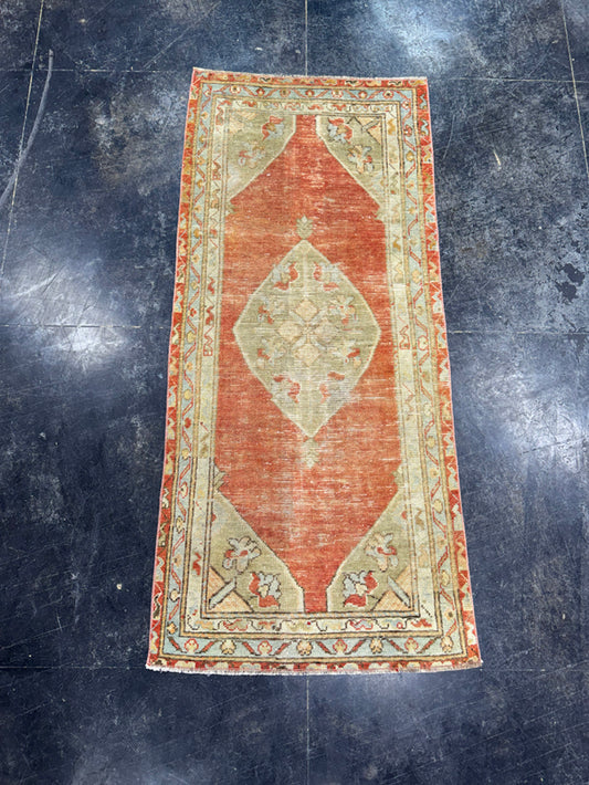 Turkish Vintage Rug 2'8" x 6' #24623