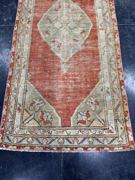 Turkish Vintage Rug 2'8" x 6' #24623