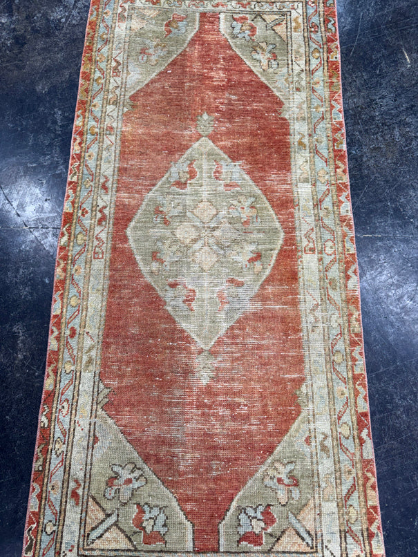Turkish Vintage Rug 2'8" x 6' #24623