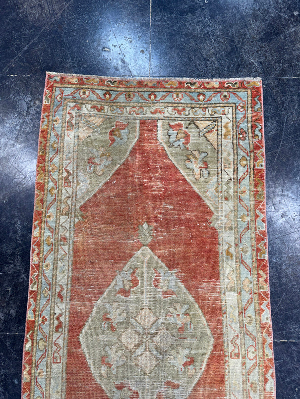 Turkish Vintage Rug 2'8" x 6' #24623