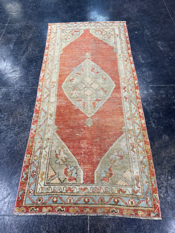 Turkish Vintage Rug 2'8" x 6' #24623