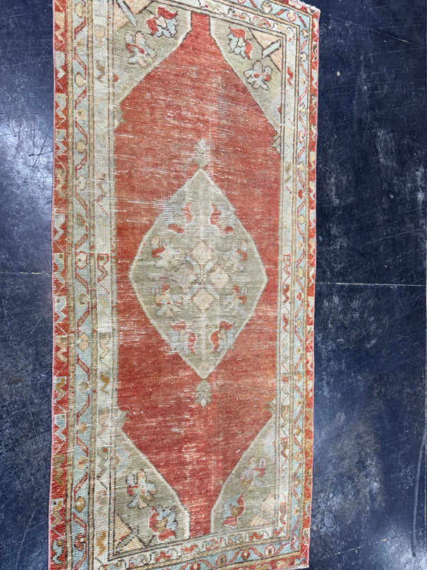 Turkish Vintage Rug 2'8" x 6' #24623