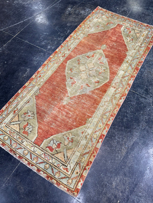 Turkish Vintage Rug 2'8" x 6' #24623