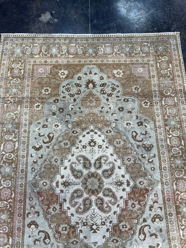 Turkish Vintage Rug 4'10" x 7'10" #24624