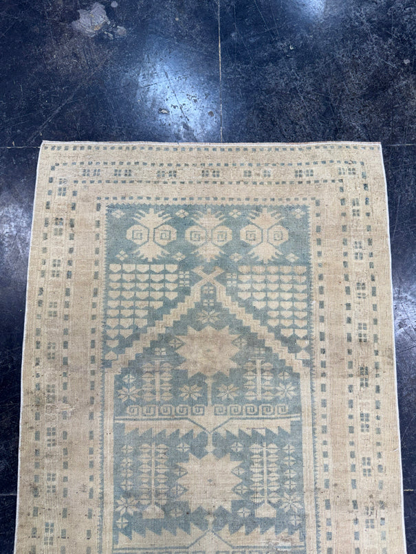 Turkish Vintage Rug 3'2" x 6'1" #24616