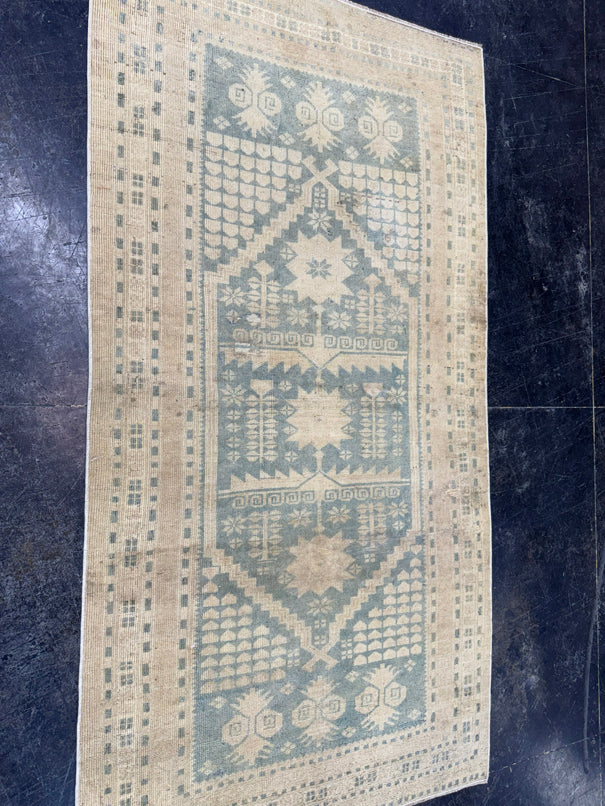 Turkish Vintage Rug 3'2" x 6'1" #24616