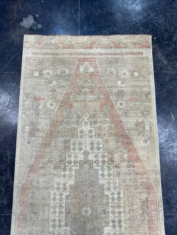 Turkish Vintage Runner Rug 3' x 7'10" #24614