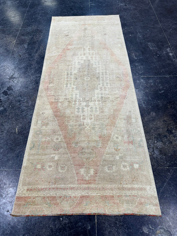 Turkish Vintage Runner Rug 3' x 7'10" #24614