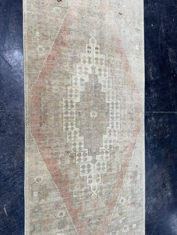 Turkish Vintage Runner Rug 3' x 7'10" #24614
