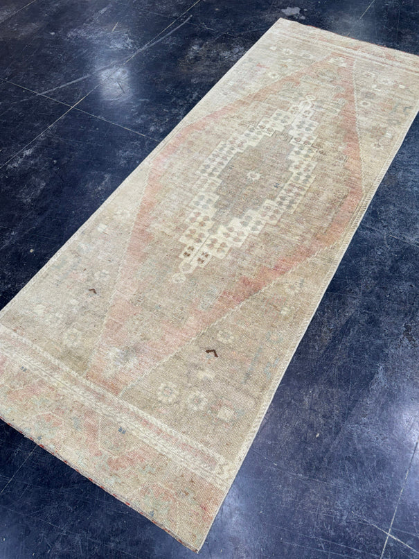 Turkish Vintage Runner Rug 3' x 7'10" #24614