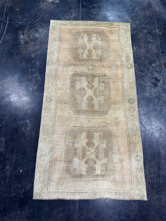 Turkish Vintage Rug 3'1" x 6'5" #24613