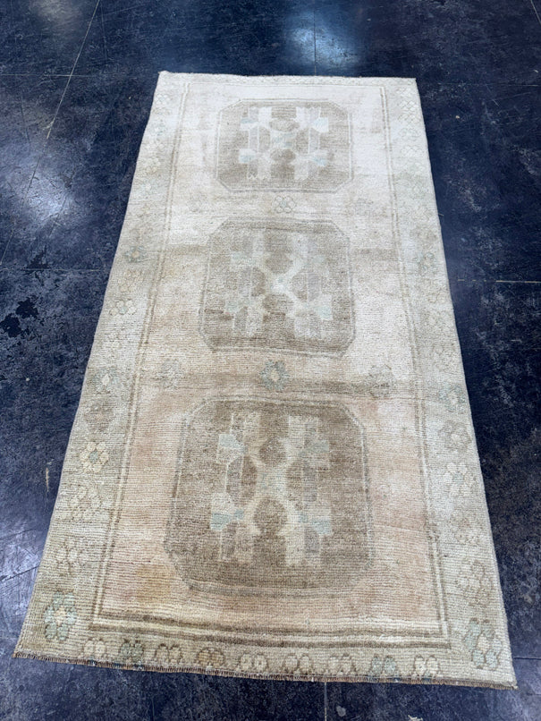 Turkish Vintage Rug 3'1" x 6'5" #24613