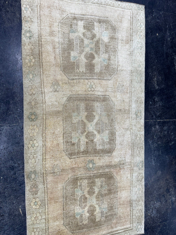 Turkish Vintage Rug 3'1" x 6'5" #24613
