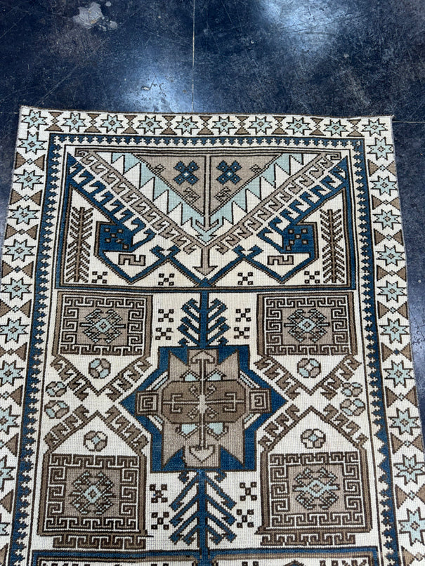 Turkish Vintage Rug 4'2" x 6'9" #24611