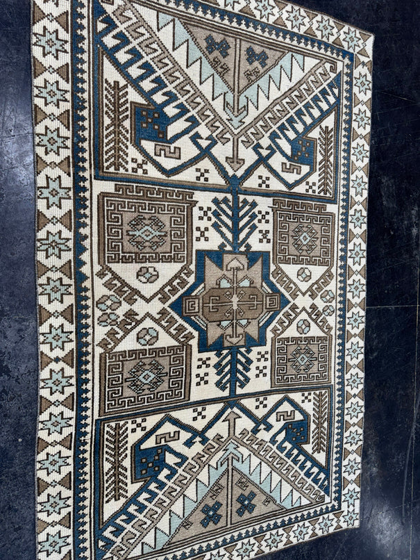 Turkish Vintage Rug 4'2" x 6'9" #24611