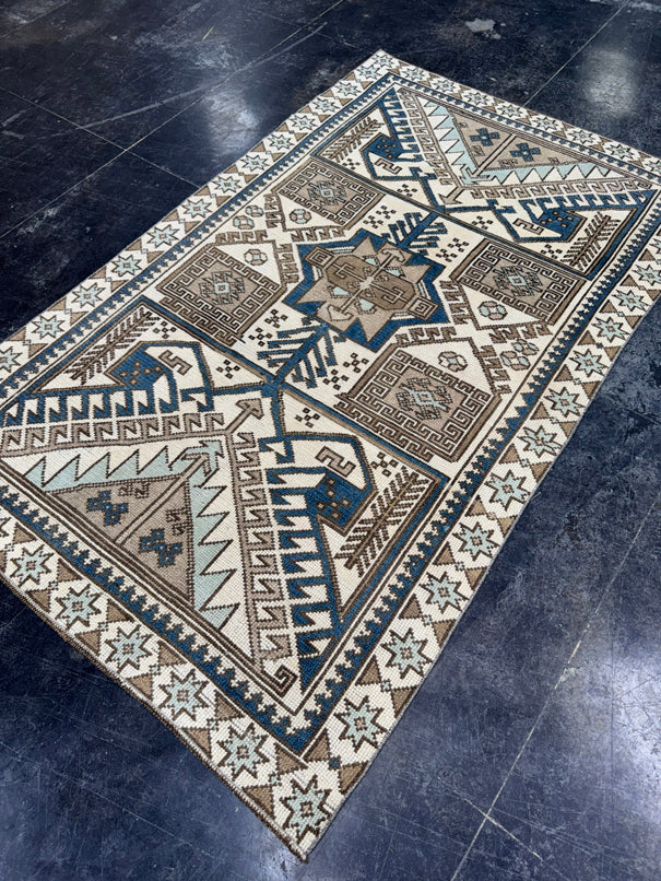 Turkish Vintage Rug 4'2" x 6'9" #24611