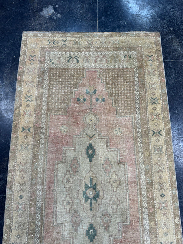 Turkish Vintage Rug 3'4" x 7'2" #24610