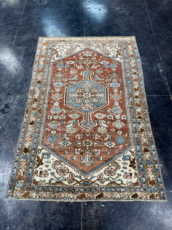 Turkish Vintage Rug 4'2" x 6'4" #24608