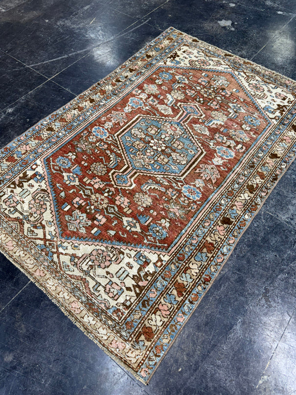 Turkish Vintage Rug 4'2" x 6'4" #24608