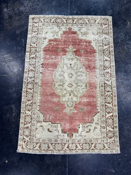 Turkish Vintage Rug 2'10" x 4'4" #24653