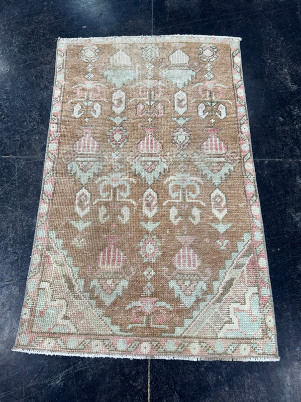 Turkish Vintage Rug 2'1" x 3'5" #24652
