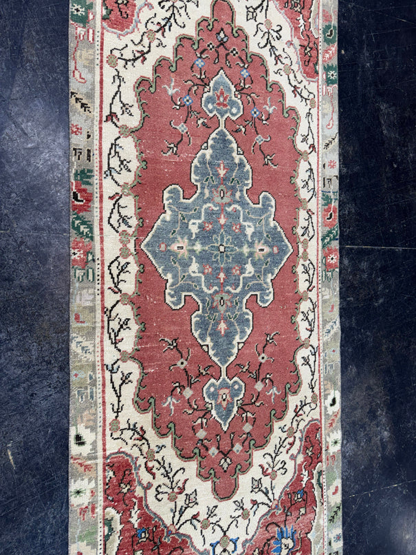Turkish Vintage Runner Rug 3'1" x 9' #24648