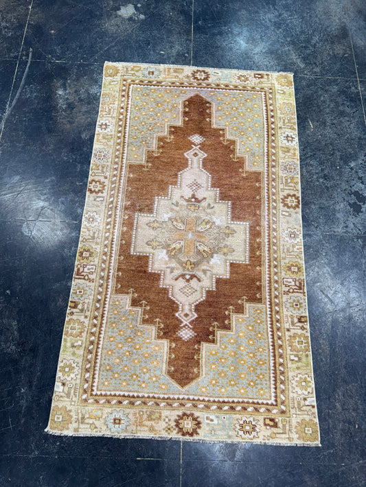 Turkish Vintage Rug 3'3" x 5'10" #24645