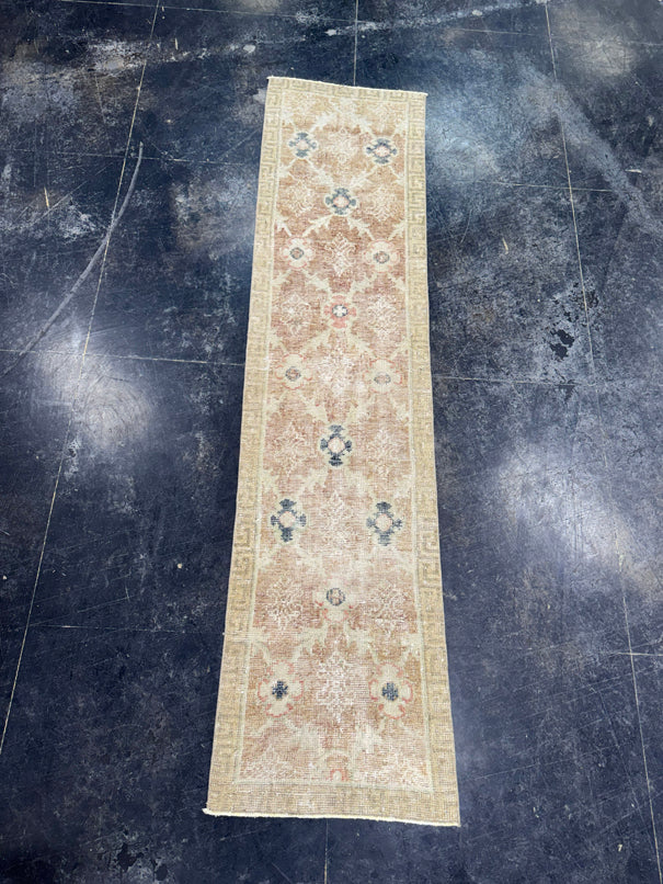 Turkish Vintage Runner Rug 2'2" x 9'1" #24637