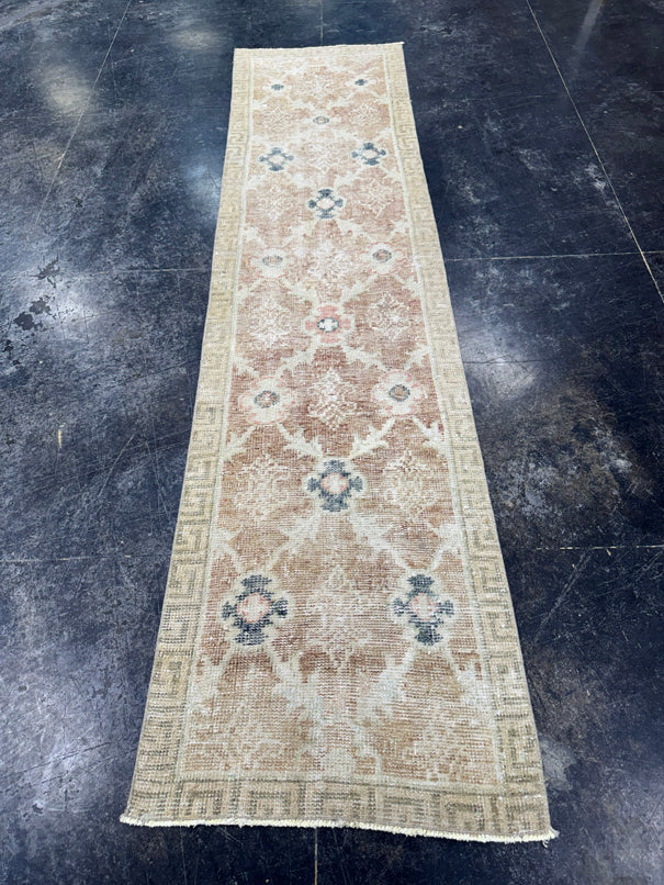 Turkish Vintage Runner Rug 2'2" x 9'1" #24637