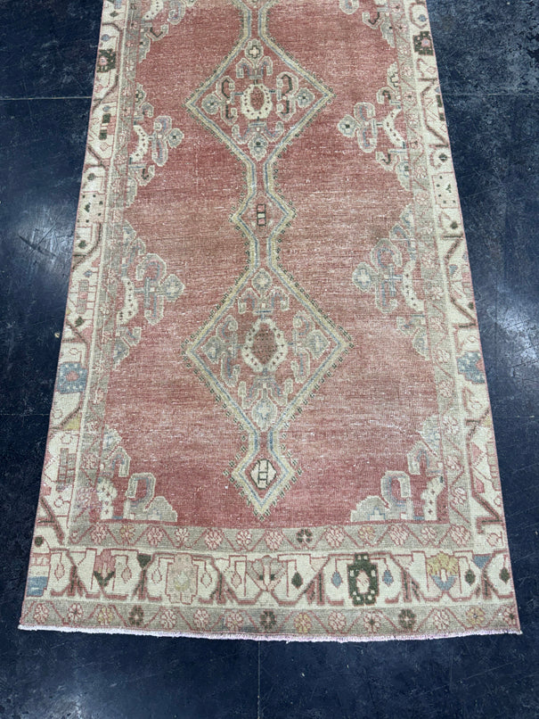 Turkish Vintage Runner Rug 3'3" x 9'4" #24638