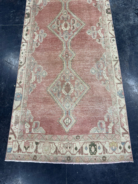 Turkish Vintage Runner Rug 3'3" x 9'4" #24638