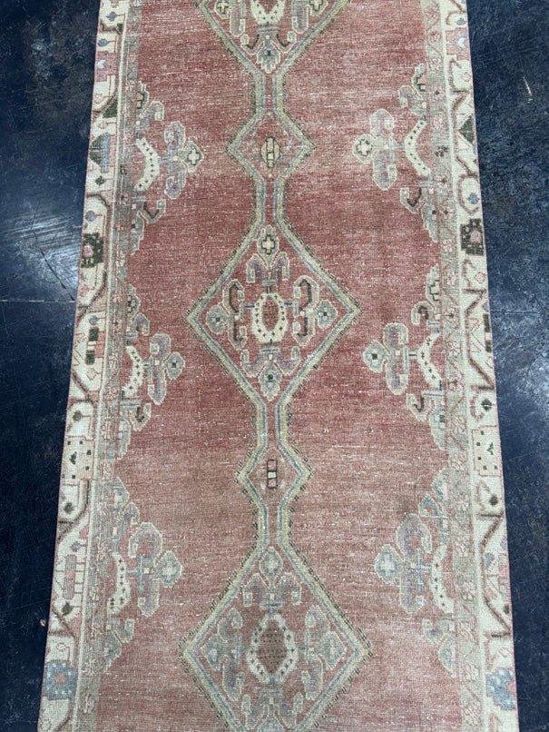 Turkish Vintage Runner Rug 3'3" x 9'4" #24638