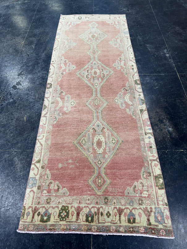 Turkish Vintage Runner Rug 3'3" x 9'4" #24638
