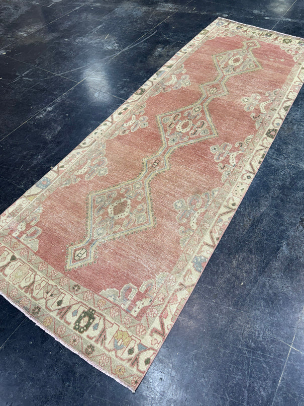 Turkish Vintage Runner Rug 3'3" x 9'4" #24638