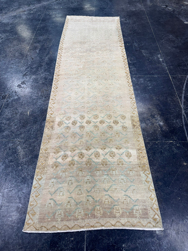 Turkish Vintage Runner Rug 3' x 10'7" #24639