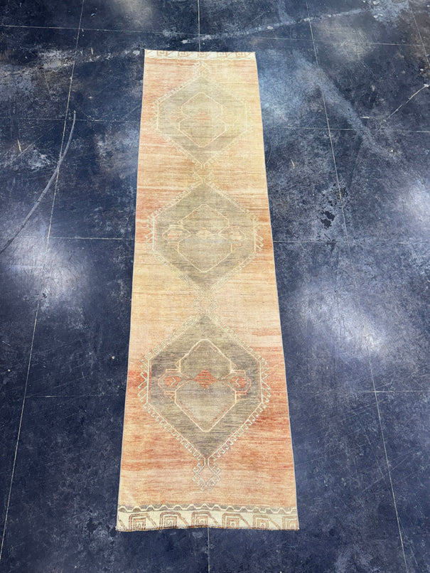 Turkish Vintage Runner Rug 2'9" x 10'4" #24640