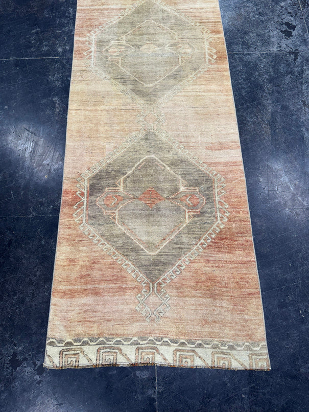 Turkish Vintage Runner Rug 2'9" x 10'4" #24640